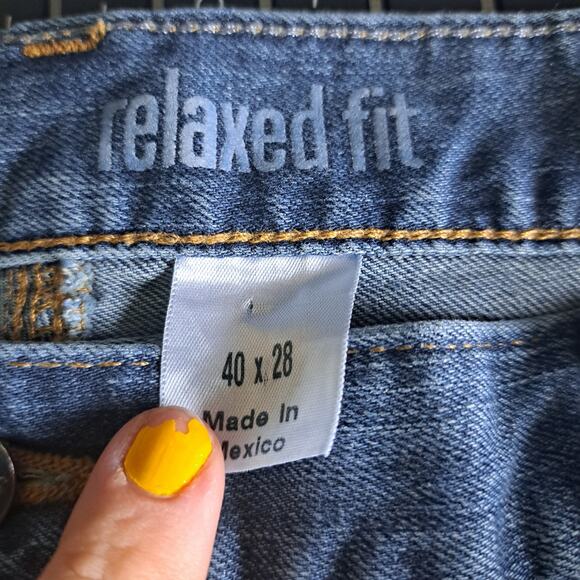 Carhartt Men's 40 x 28 Medium Wash Relaxed Fit Work Stretch Denim Jeans - Picture 3 of 6